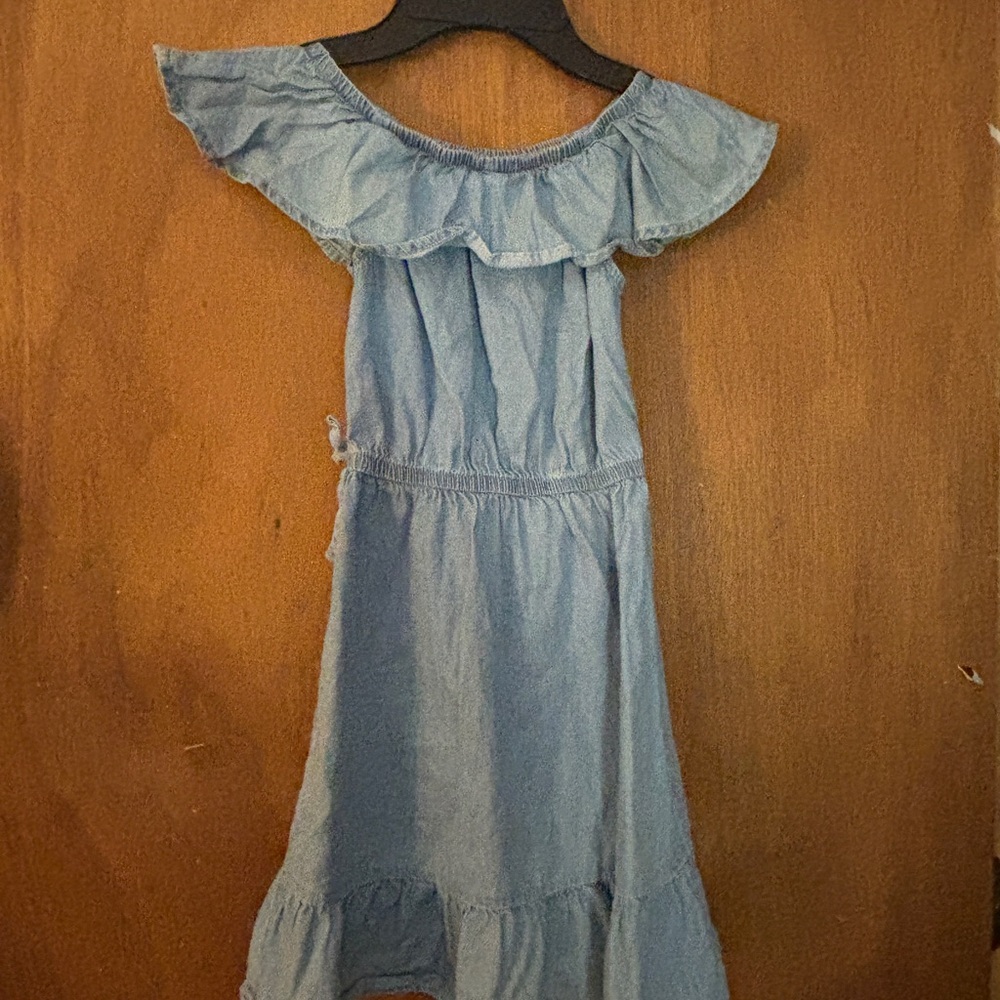 FabKids Light Blue Ruffle Dress - Picture 2 of 3